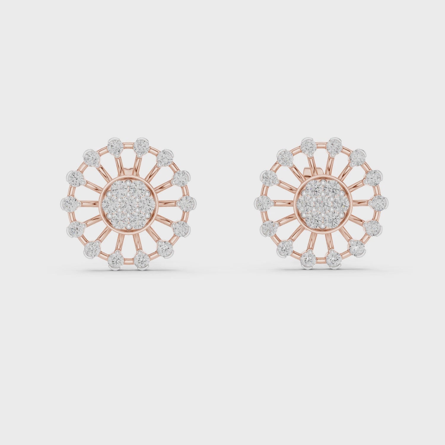 Gleaming Petal Radiance Stud