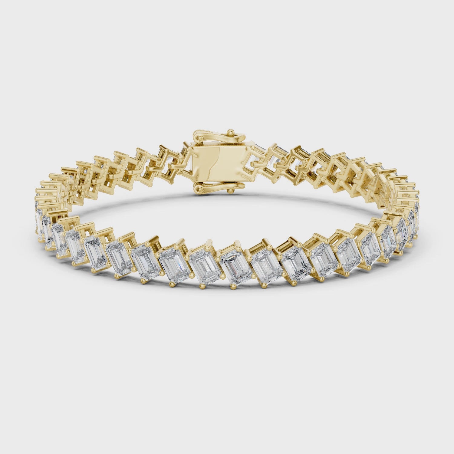 Lustrous Wavelength Statement Tennis Bracelet
